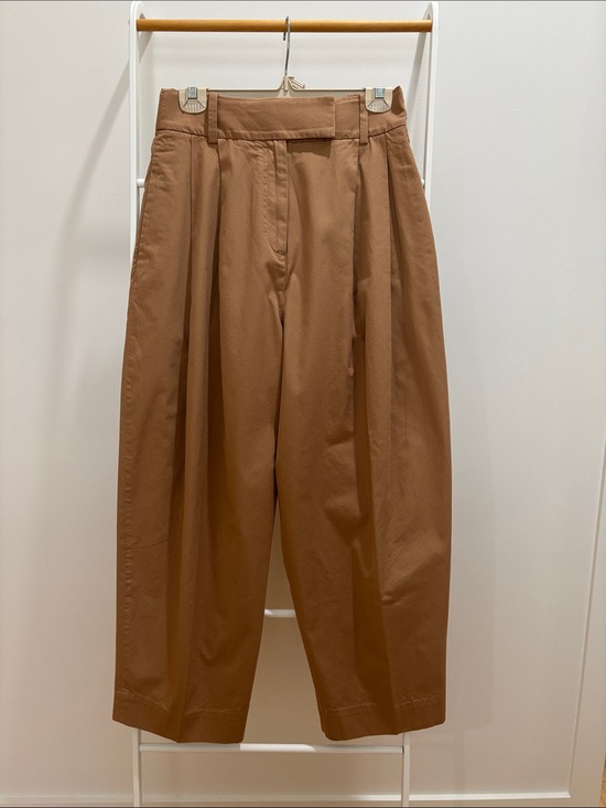 COS Pants - Camel Pleated Trousers - Casual Tailored Fit